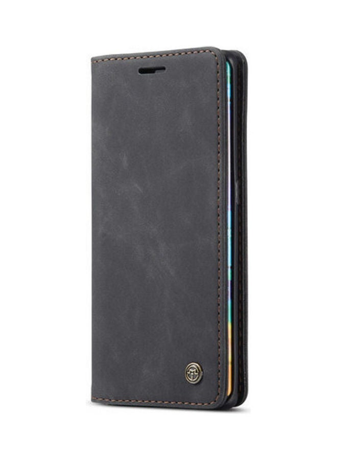 CaseMe - Flip Leather Case For Samsung Galaxy Note 10 Plus Black - Image 1