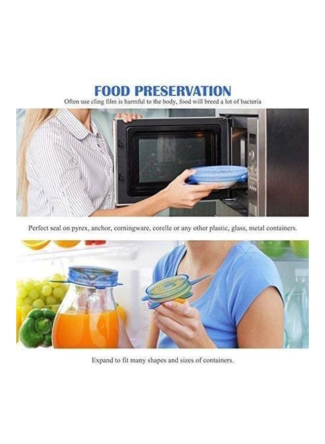 SKY-TOUCH - 2-Tier Expandable Kitchen Storage Cabinet Blue 10cm - Image 1