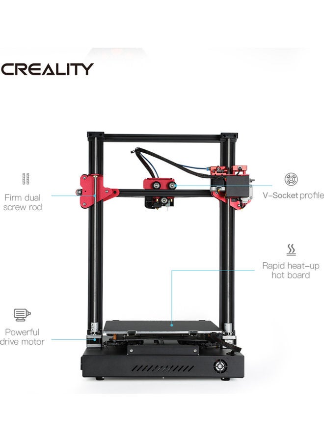 Creality 3D - CR-10S Pro V2 Upgraded High Precision 3D Printer Black - Image 1