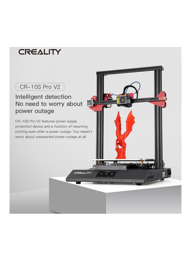 Creality 3D - CR-10S Pro V2 Upgraded High Precision 3D Printer Black - Image 1