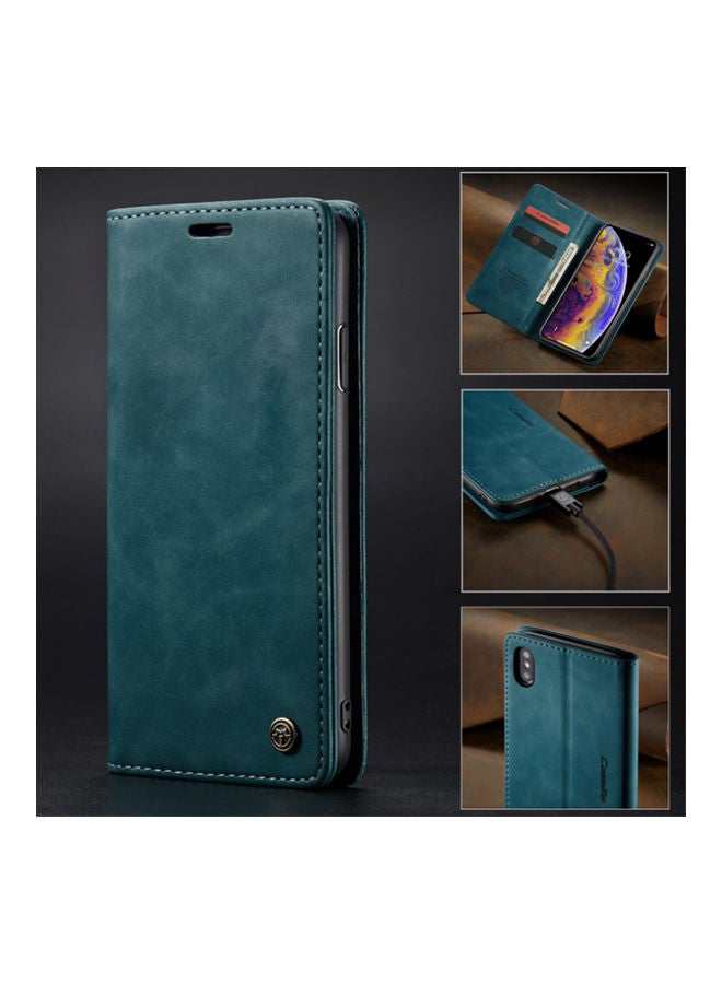 Lucky Protective Case Cover For Samsung Note 20 With Wallet Card blue  - Image 1