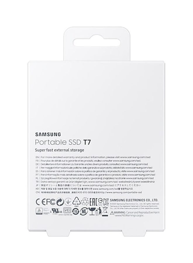 Samsung T7 Portable SSD - 2 TB - USB 3.2 Gen.2 Externe SSD Titan Gray (MU-PC2T0T/WW) 2 TB  - Image 5