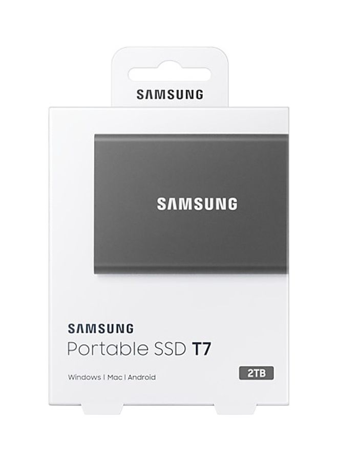 Samsung T7 Portable SSD - 2 TB - USB 3.2 Gen.2 Externe SSD Titan Gray (MU-PC2T0T/WW) 2 TB  - Image 2