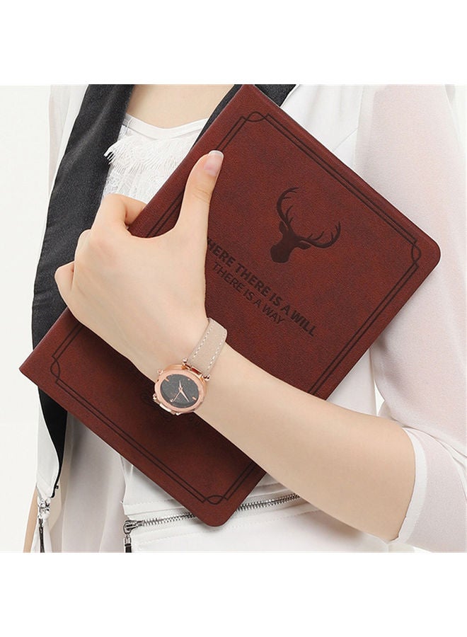 Lucky Huawei Matepad Pro Elk Flip Flat  Protective Cover Brown - Image 2