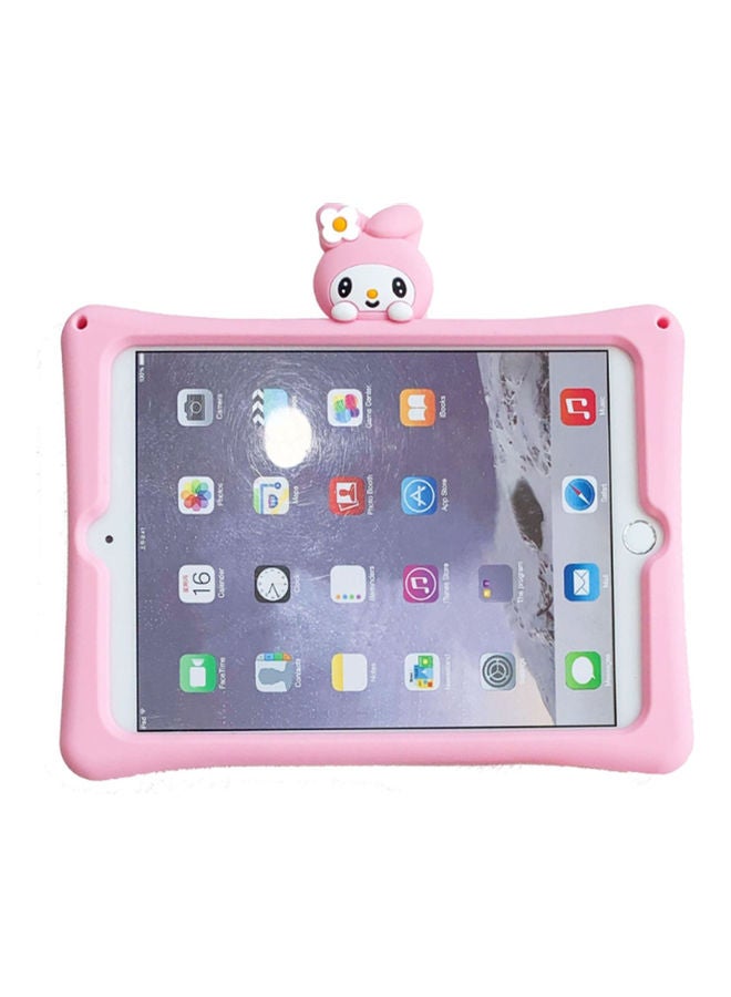 لاكي غطاء حماية من السيليكون بتصميم رسومات كرتونية مع مسند لجهاز هواوي ميت باد برو وردي - Image 1