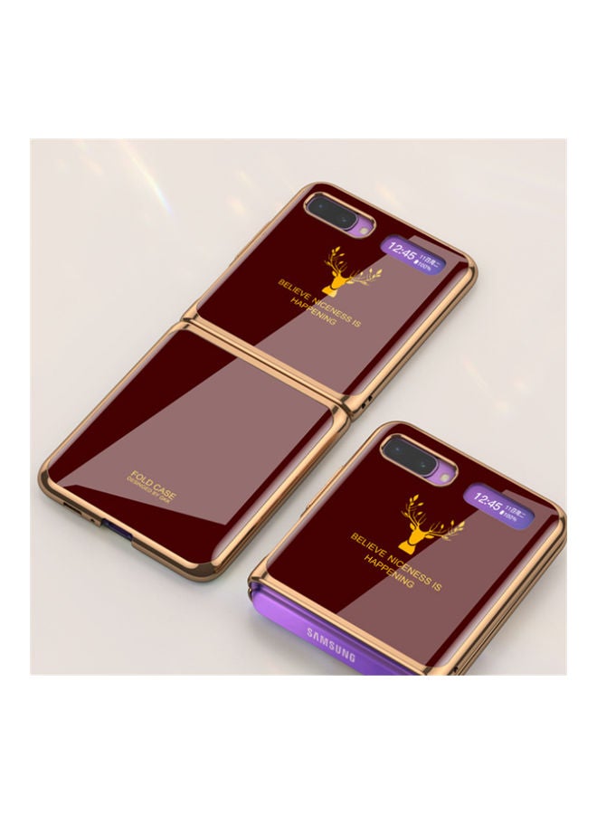 GKK Samsung Galaxy Z Flip Elk Folding Phone Case Protection Cover Red red - Image 1