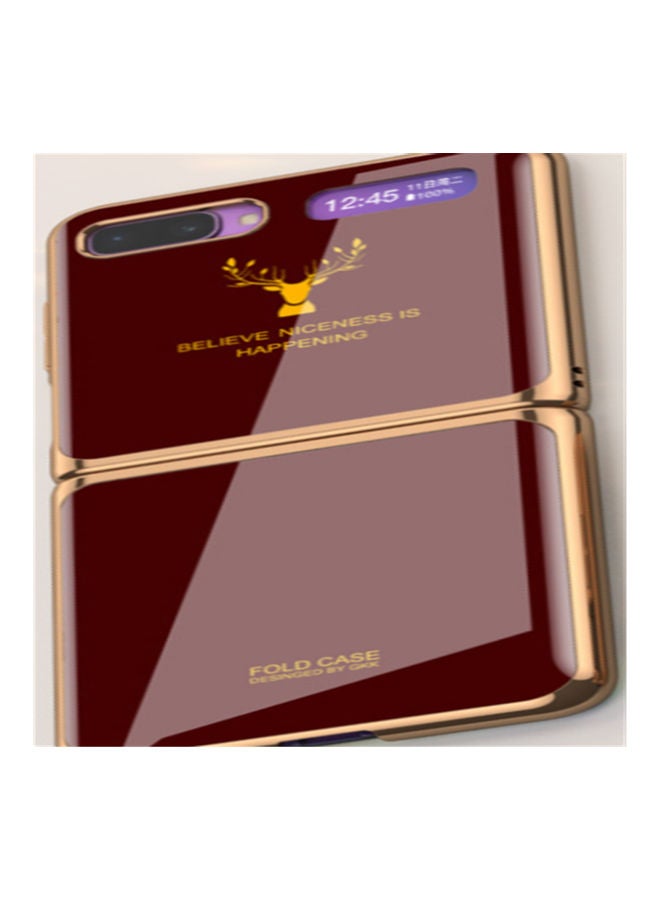 GKK Samsung Galaxy Z Flip Elk Folding Phone Case Protection Cover Red red - Image 2