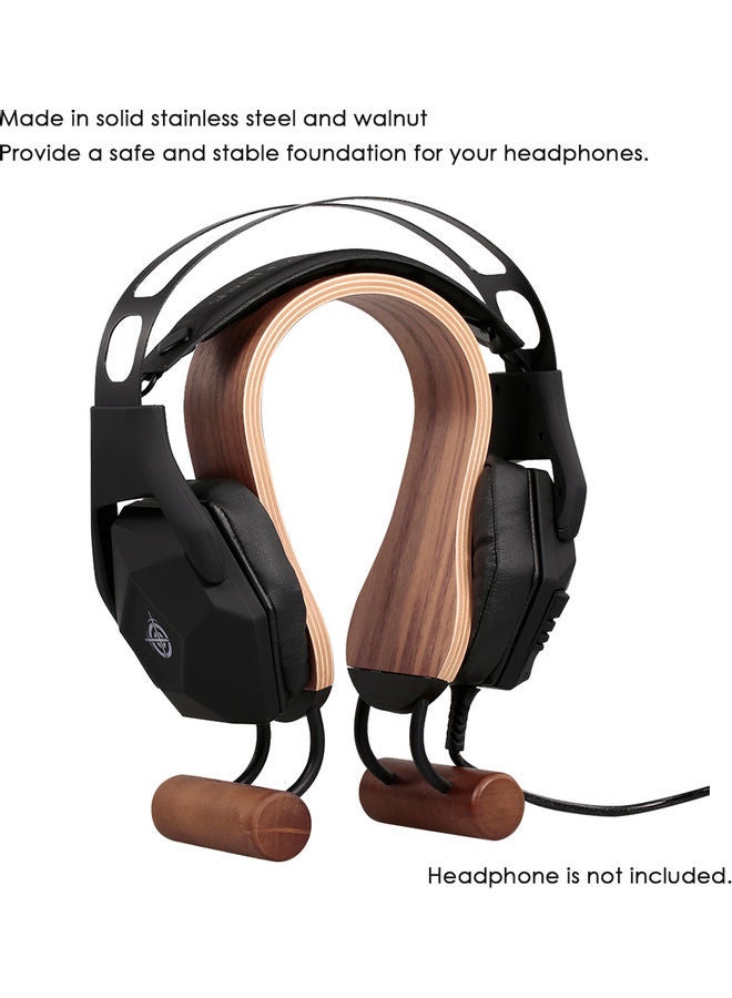 SAMDI SD-009Wa-2 Headphone Stand Headset Hanger Earphone Holder Wooden Headset Rest with 3M Protective Back Pad for All Size HeadphoneFor PS4/PS5/XOne/XSeries/NSwitch/PC  - Image 2