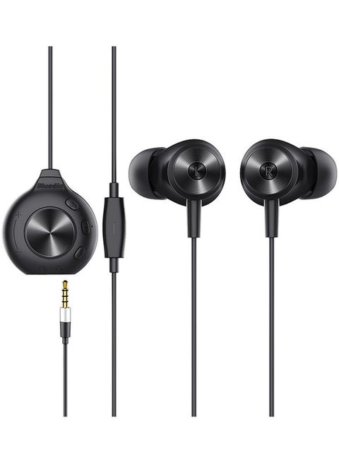 Bluedio Li pro Wired Earphone In-ear Headphone 7.1 Channel HiFi Stereo Headphone Sports Earphone for PC Laptop Microphone Black