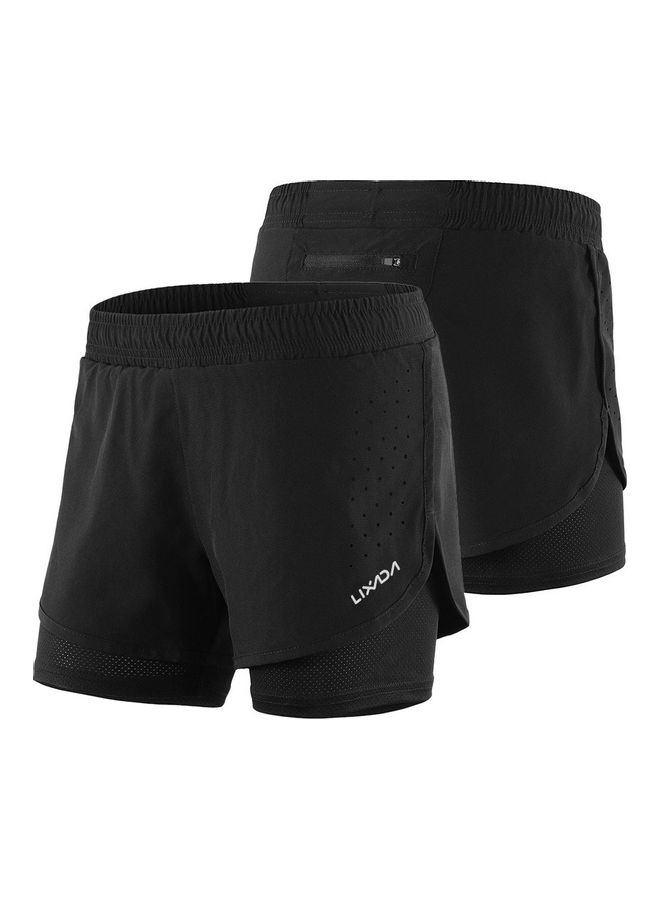 LIXADA 2-In-1 Active Training Shorts M  - Image 1