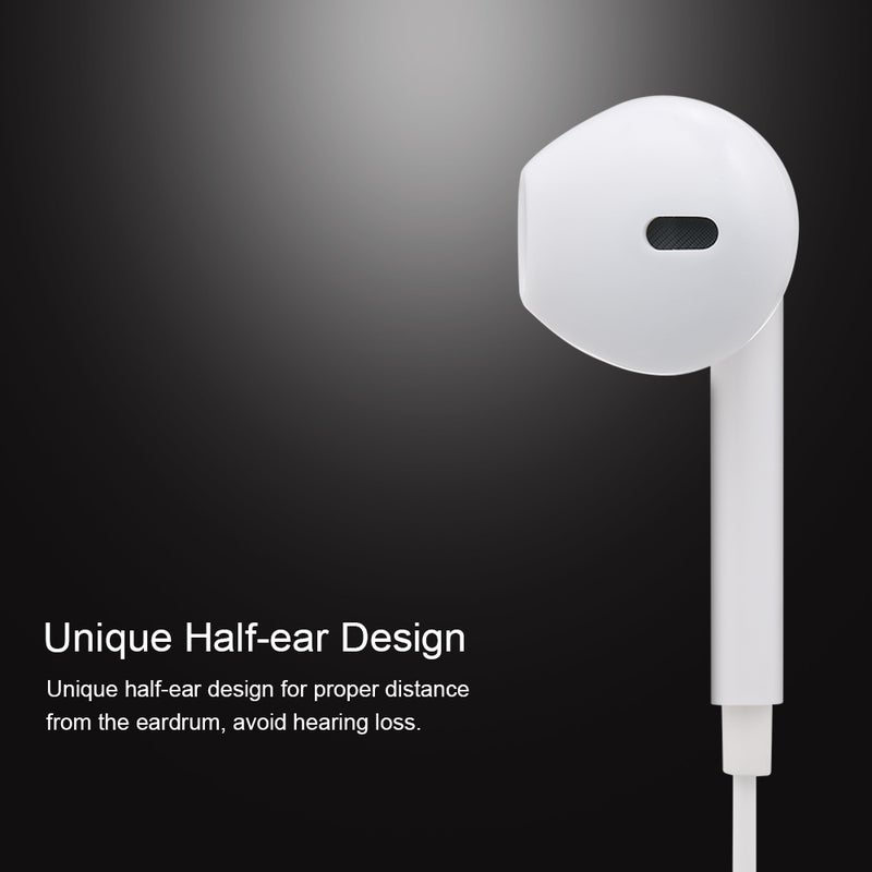Generic Type-C Line Control Earphone With Mic Black  - Image 5