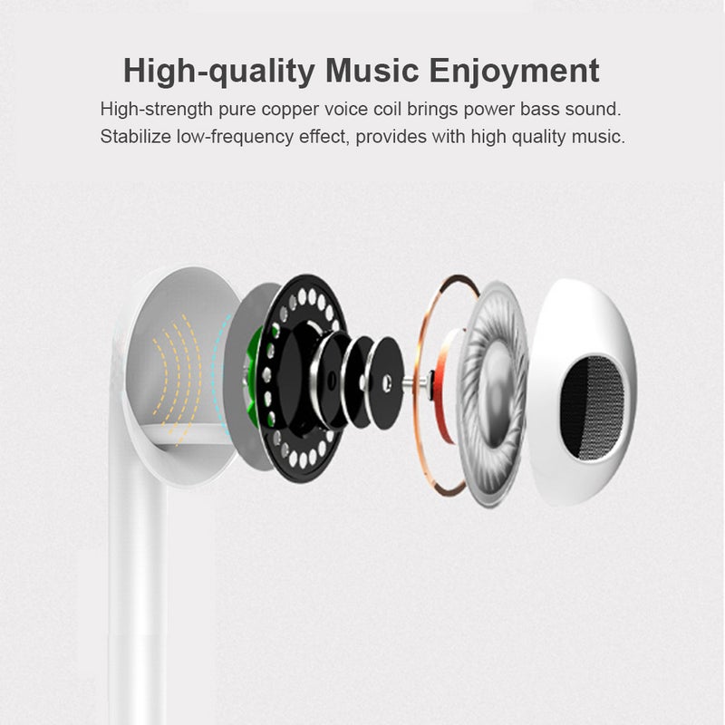Type-C Line Control Earphone With Mic Black