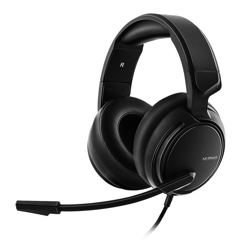 NUBWO N12 Over-Ear Wired Gaming Headphones Black  - Image 1