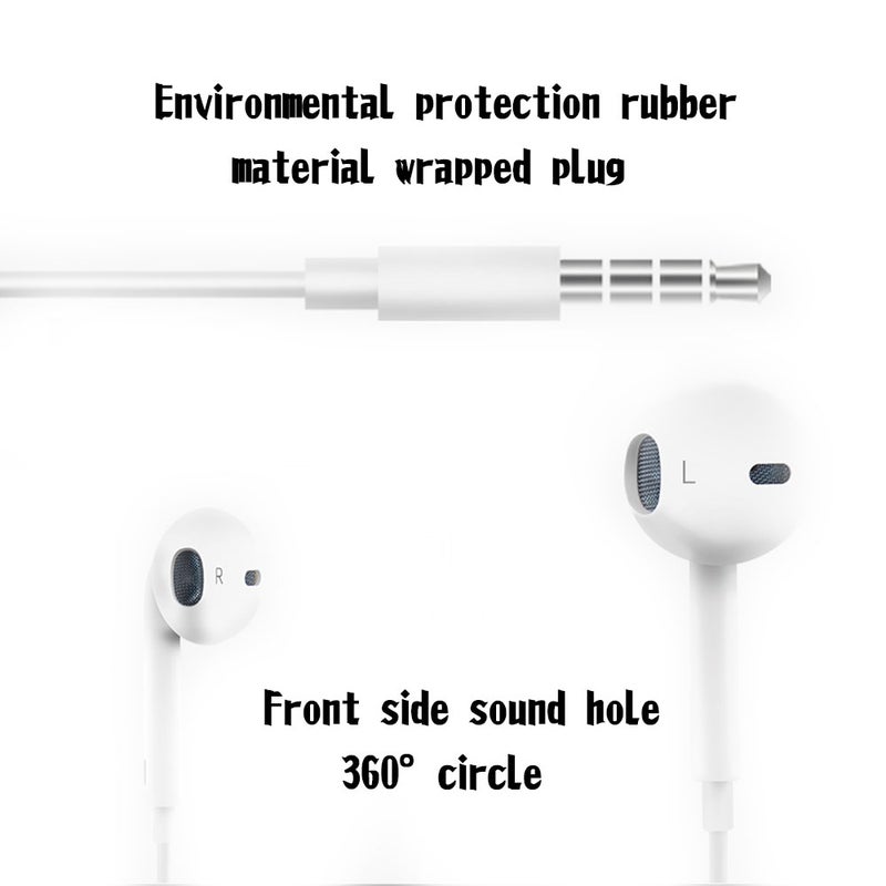 Generic - Universal In-Ear Wired Earphone White - Image 1