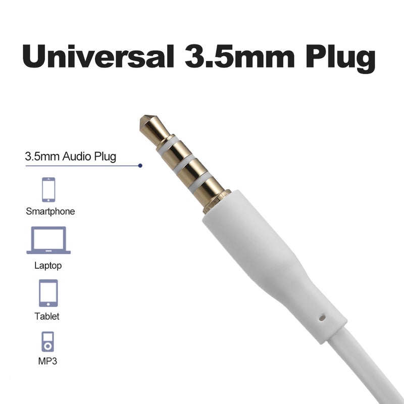 Wired In-Ear Headphones White - Image 5