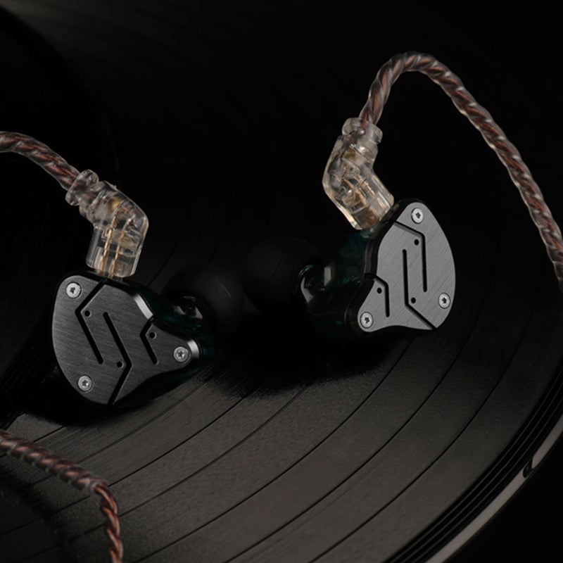 KZ ZSN Wired In-Ear Headphones With Microphone Black  - Image 2