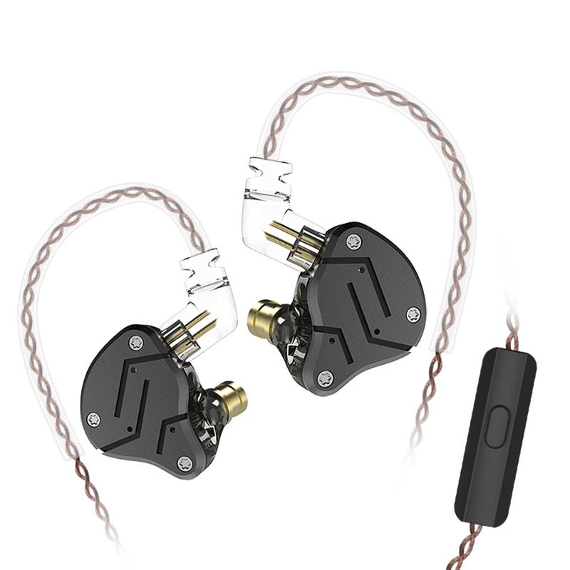 KZ ZSN Wired In-Ear Headphones With Microphone Black  - Image 5