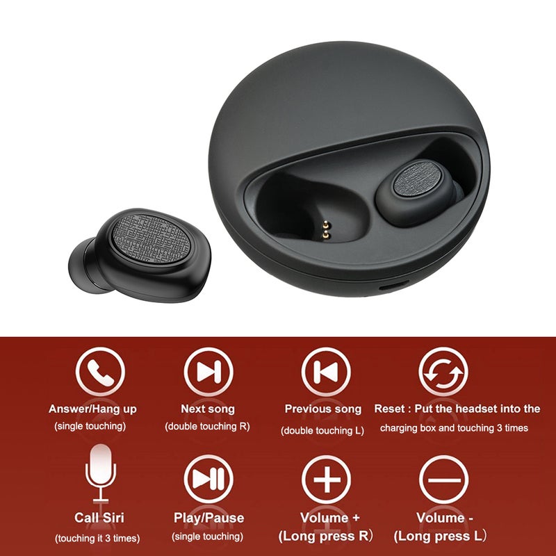 Generic - YH03 Bluetooth Sports Earbuds Black - Image 1