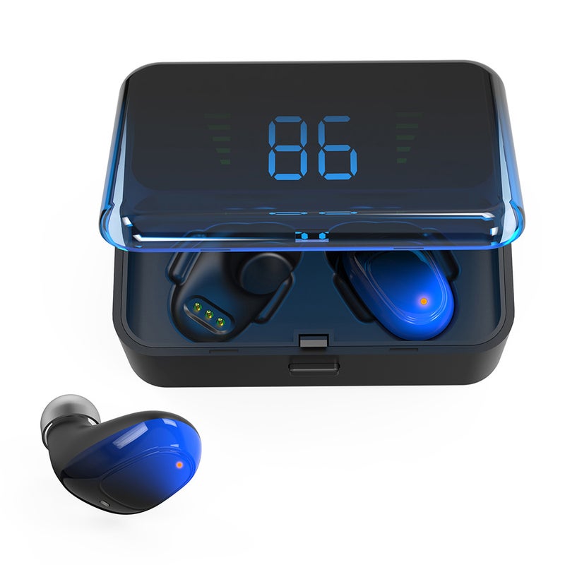 Generic - ES01 TWS Touch-Controlled Earbuds Black and Blue - Image 1