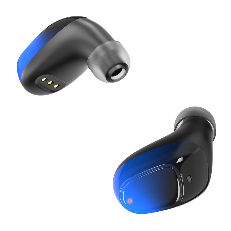 Generic - ES01 TWS Touch-Controlled Earbuds Black and Blue - Image 1