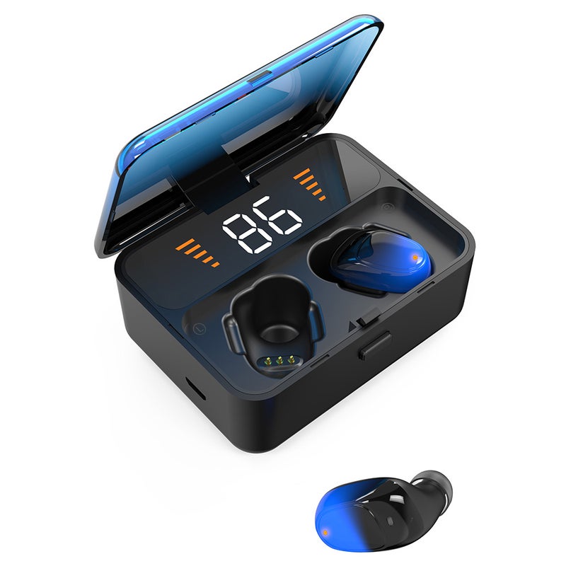 Generic - ES01 TWS Touch-Controlled Earbuds Black and Blue - Image 1