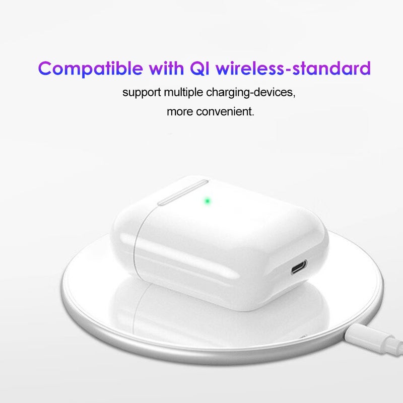 Generic - Wirelessly Noise Cancelling Sports Earbuds White - Image 1
