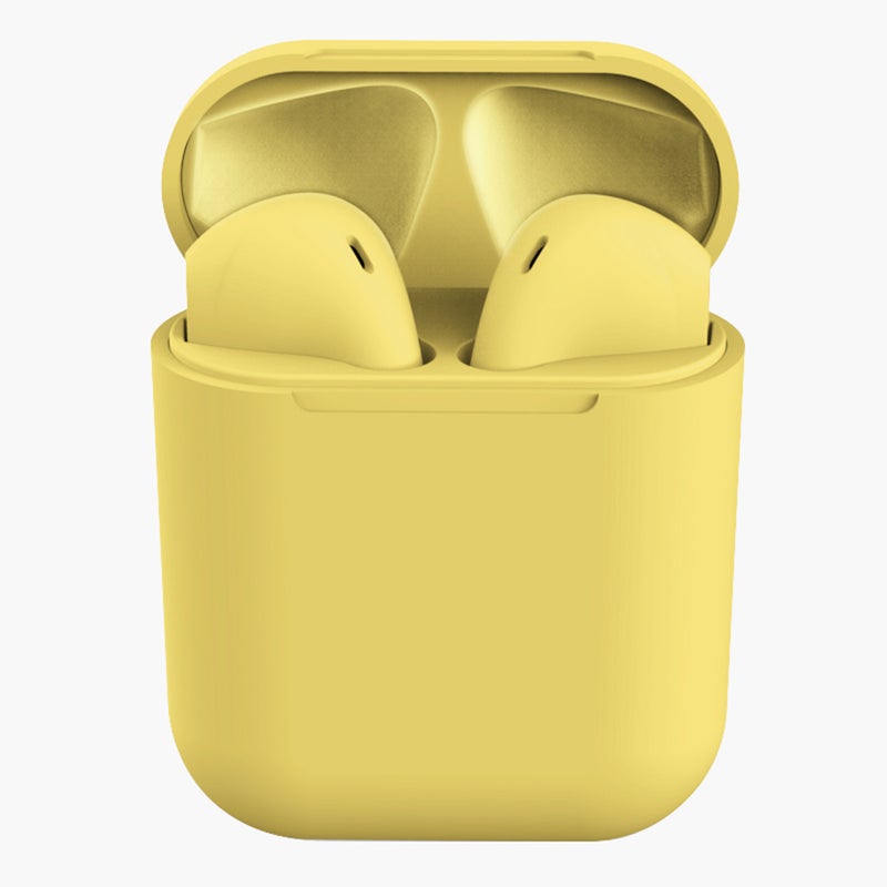 Generic - Inpods 12 Wireless Stereo In-Ear Smart Earbuds Yellow - Image 1