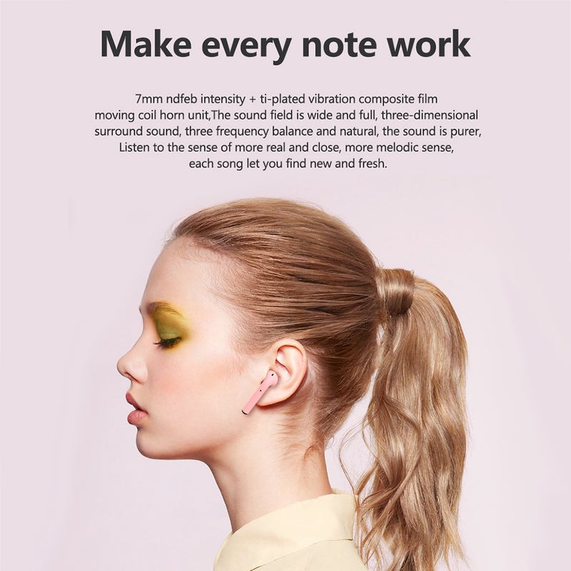 Generic - Inpods 12 Wireless Stereo In-Ear Smart Earbuds Yellow - Image 1
