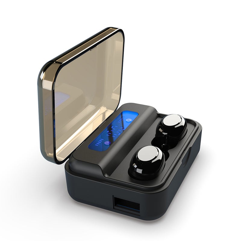 Generic True Wireless Bluetooth In-Ear Stereo Earbuds Black  - Image 4