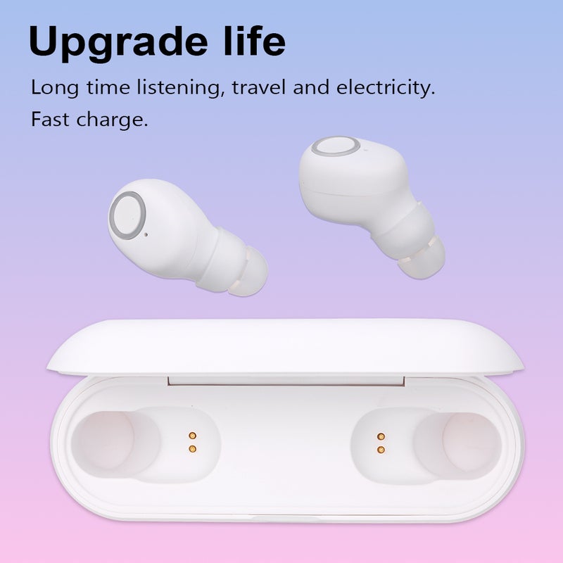 Generic - Q1 Stereo Wireless In-Ear Smart Earbuds White - Image 1