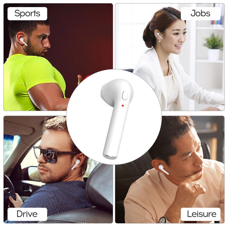 Generic - Bluetooth In-Ear HiFi Stereo Earbuds Pink - Image 1