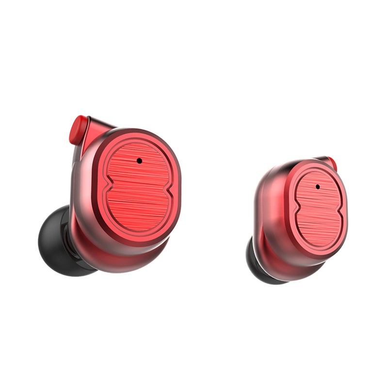 TWS-8 Bluetooth In-Ear Sports Earbuds Red