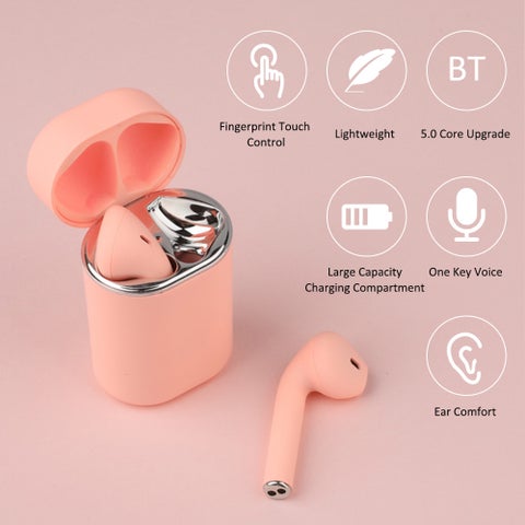 TWS-S9mini Wireless In-Ear Sport Earbuds Pink