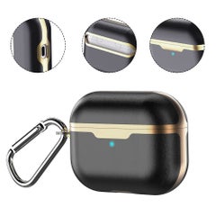Generic Protective Case Cover For AirPods Pro Black and Gold  - Image 3