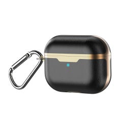 Generic Protective Case Cover For AirPods Pro Black and Gold  - Image 1