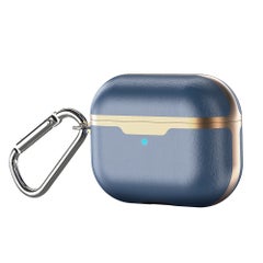 Generic Protective Case Cover For AirPods Pro Blue and Gold  - Image 1