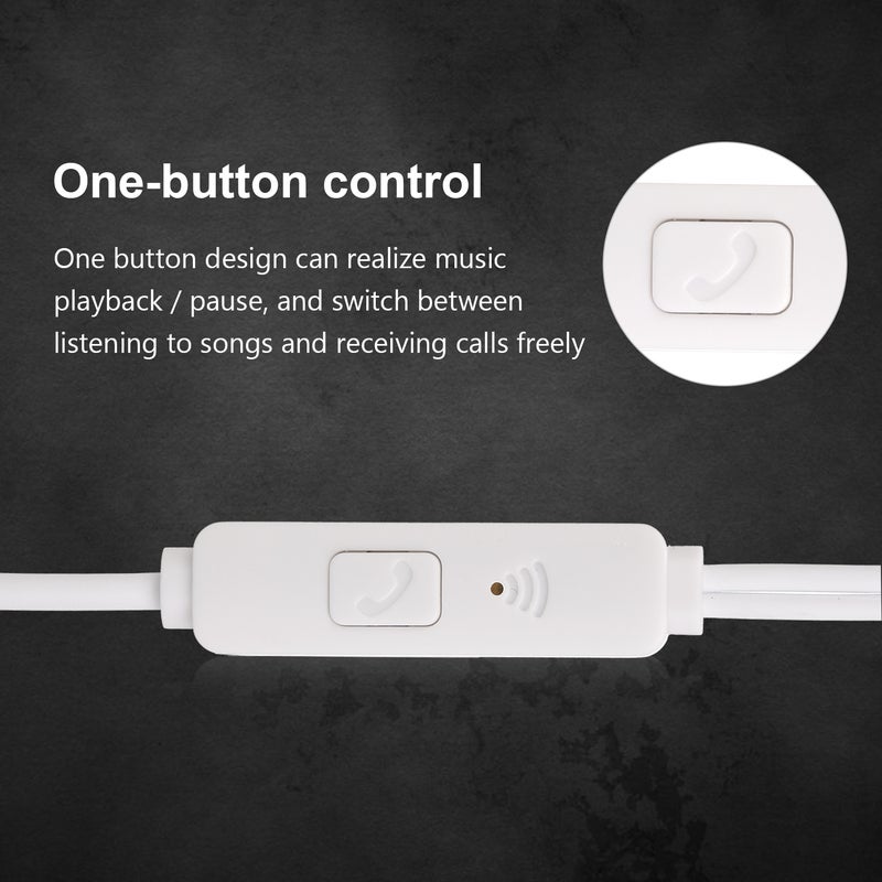 Lenovo - HF170 Wired In-Ear Earphone White - Image 1
