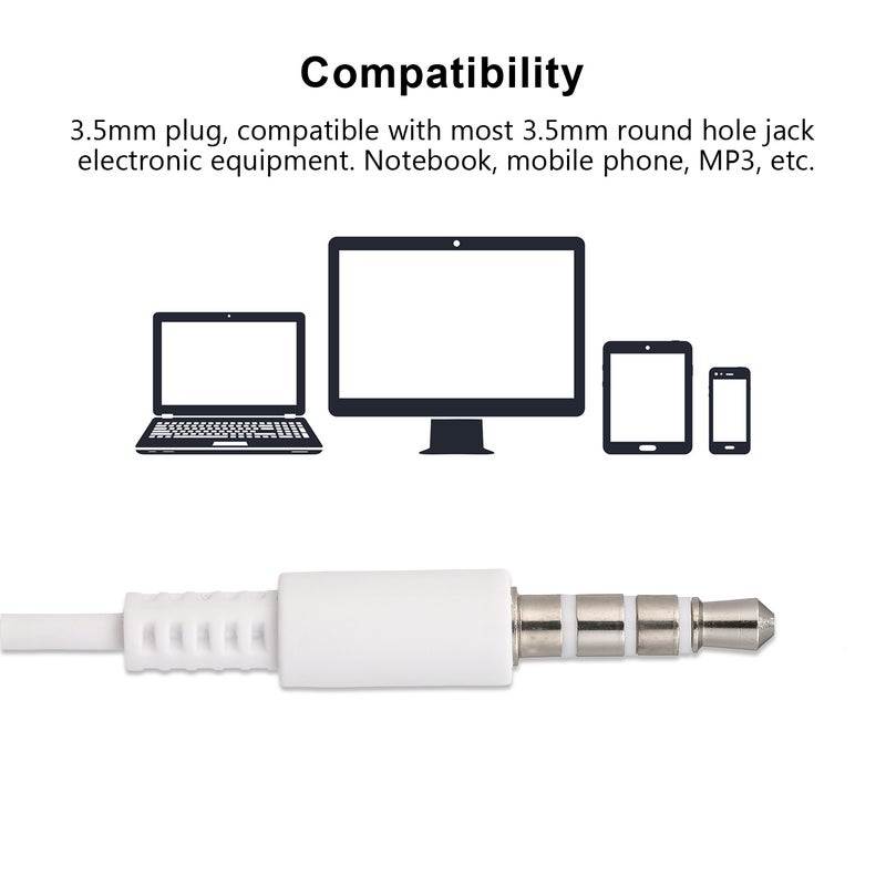 Lenovo - HF170 Wired In-Ear Earphone White - Image 1