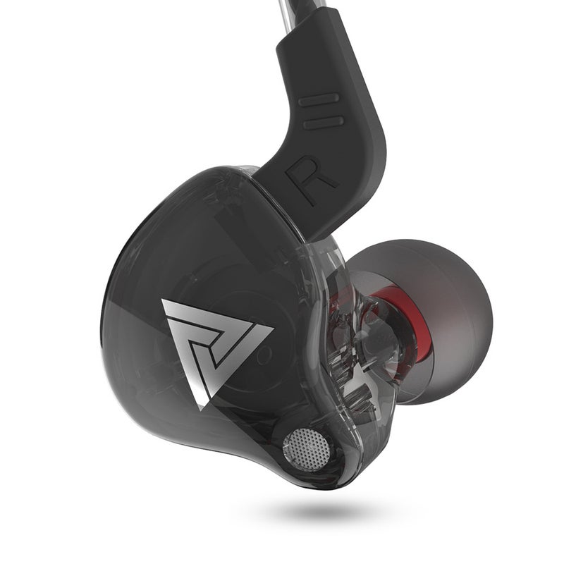 QKZ AK6 Universal Wired In-Ear HiFi Sport Earphone Black  - Image 1