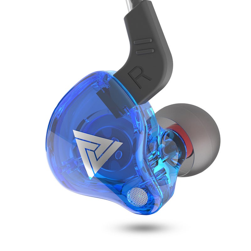 QKZ AK6 Universal Wired In-Ear HiFi Sport Earphone Blue  - Image 1