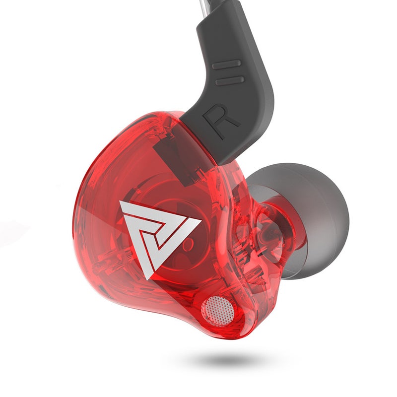 QKZ AK6 Universal Wired In-Ear HiFi Sport Earphone Red  - Image 1