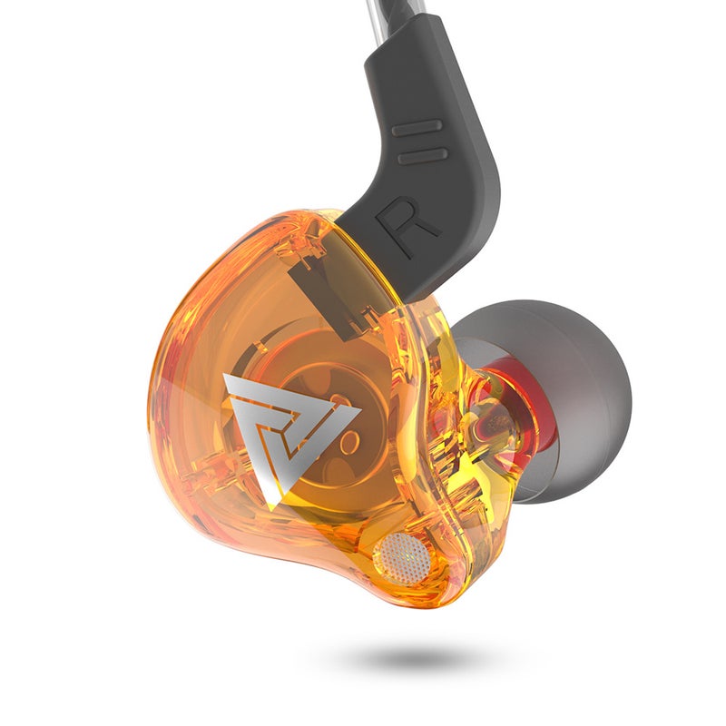 QKZ AK6 Universal Wired In-Ear HiFi Sport Earphone Yellow  - Image 1