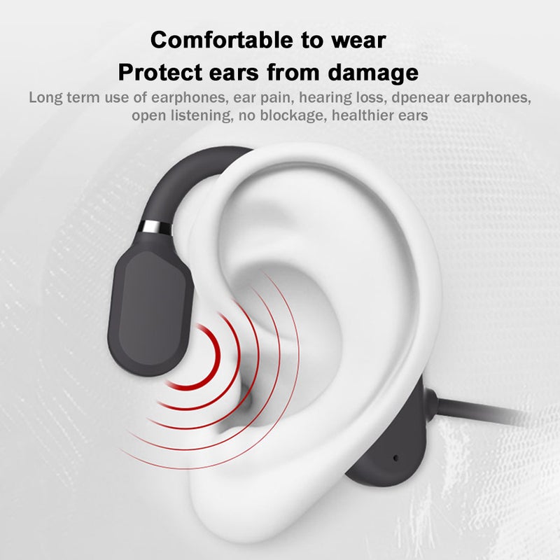 Generic Wireless Bluetooth Sports In-Ear Headset Black  - Image 3