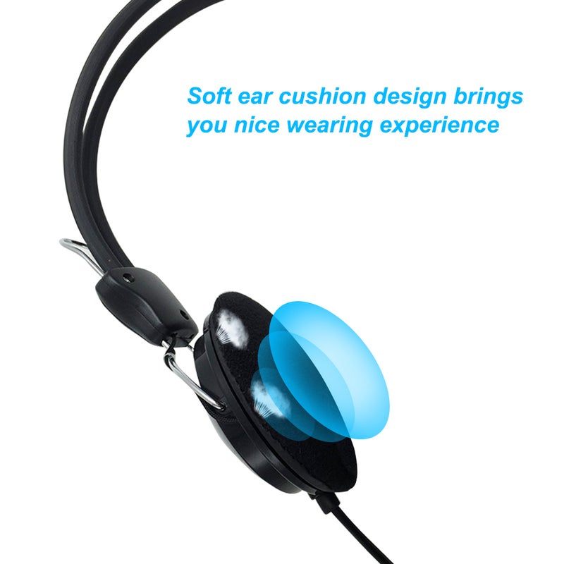Generic Wired Over-Ear Headset For Industrial Metal Detector Black  - Image 3