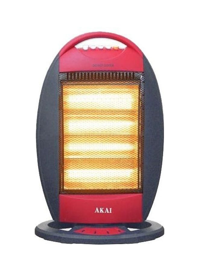 أكاي مدفأة هالوجين كهربائية للغرف بـ 4 أنابيب 
بقدرة 1600 وات 1600.0 W AKAI-04L أسود/أحمر - Image 2