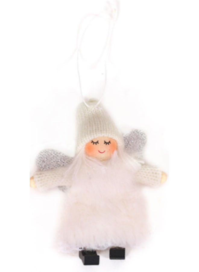 Beauenty Decorative Doll Tree Pendant White/Silver/Beige 9x12cm - Image 1