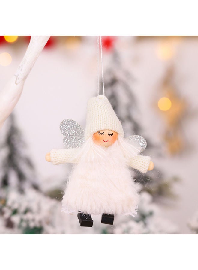 Beauenty Decorative Doll Tree Pendant White/Silver/Beige 9x12cm - Image 2