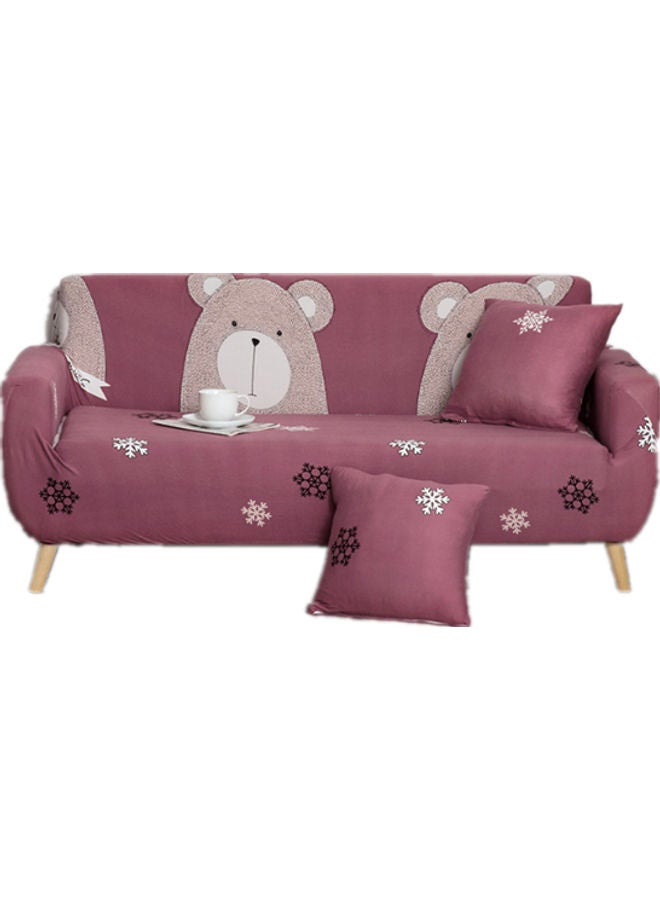 بيوينتي غطاء لتزيين أريكة بعدد 3 مقاعد الأرجواني / الرمادي 190 x 230سم - Image 1