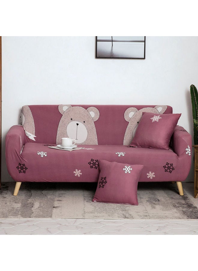 بيوينتي غطاء لتزيين أريكة بعدد 3 مقاعد الأرجواني / الرمادي 190 x 230سم - Image 2