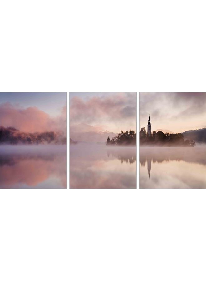 Zoot - 3-Piece Canvas Print Lake Bled Slovenia Multicolor 150x70cm - Image 1